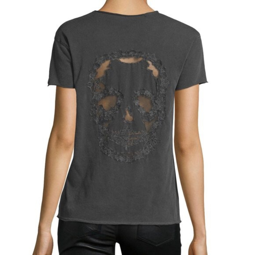 Zadig & Voltaire Story Fishnet Skull Top